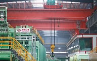 double girder overhead crane 山东临沂盛阳钢铁集团