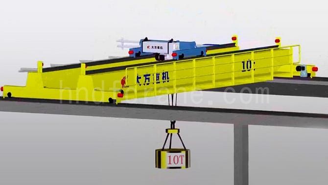 european type double girder overhead crane