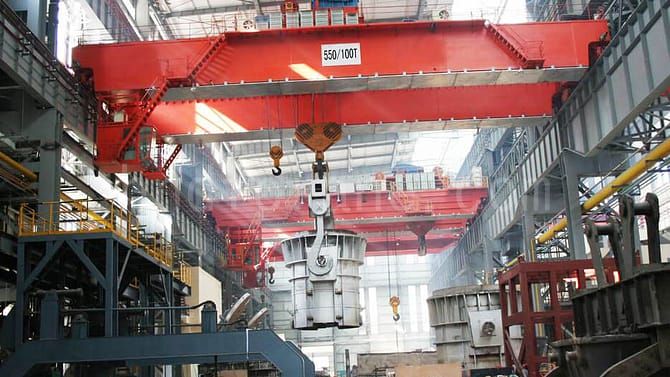 QDY bridge foundry crane with hook