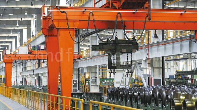 semi double girder gantry crane Dafang crane 2