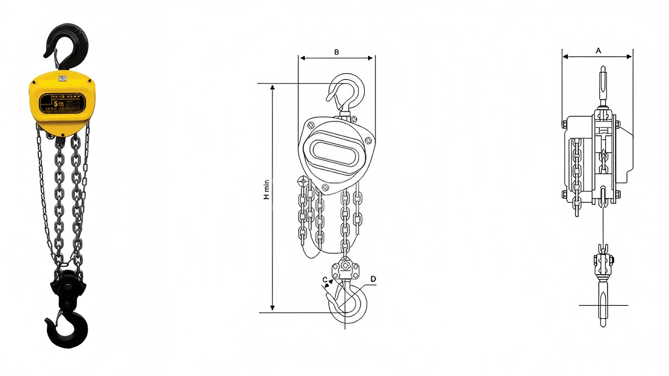 picture of 0.5 to 20t hand chain hoist