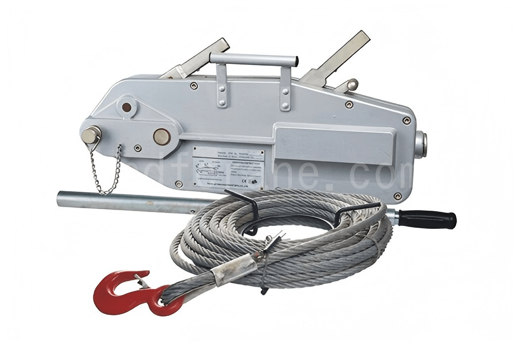 picture of aluminium lever manual wire rope hoist
