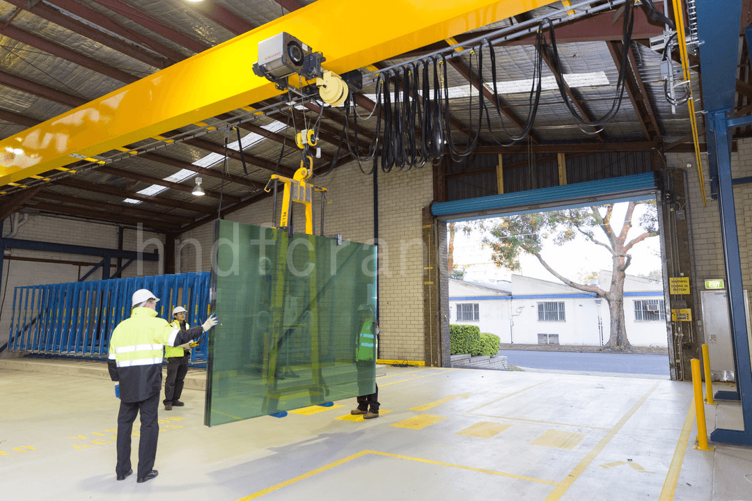 2 Ton FEM Standard Single Girder Overhead Crane for Glass Lifting