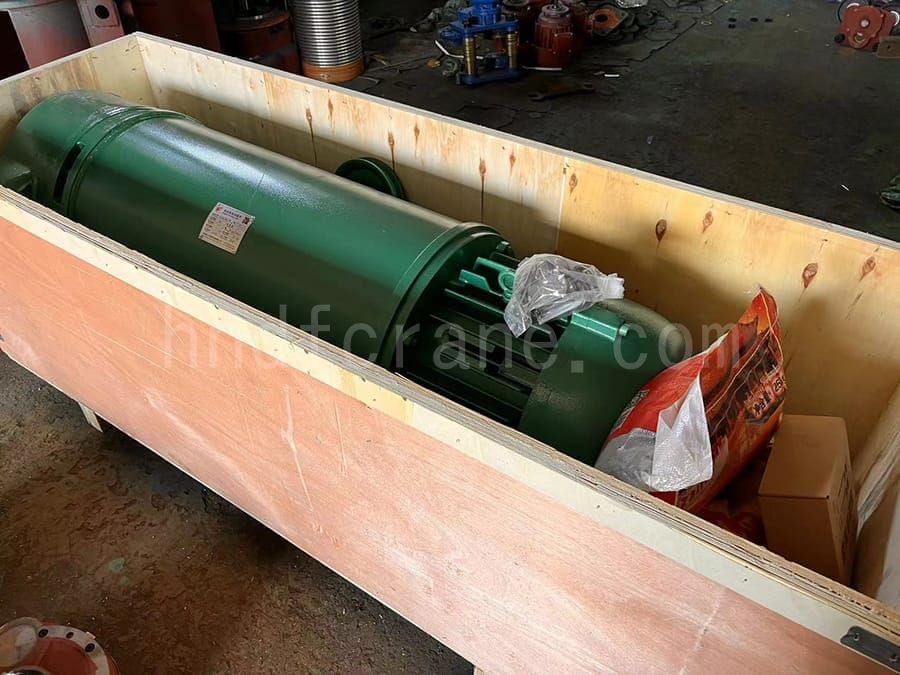 A2 fixed electric hoist completes packing