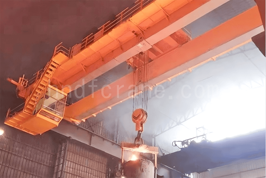 Metallurgical Double Girder Overhead Crane for Foundry Workshops