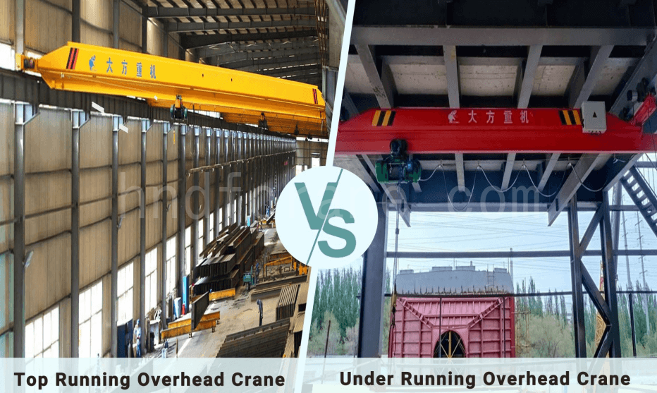 Grúas aéreas de desplazamiento superior vs. de desplazamiento inferior