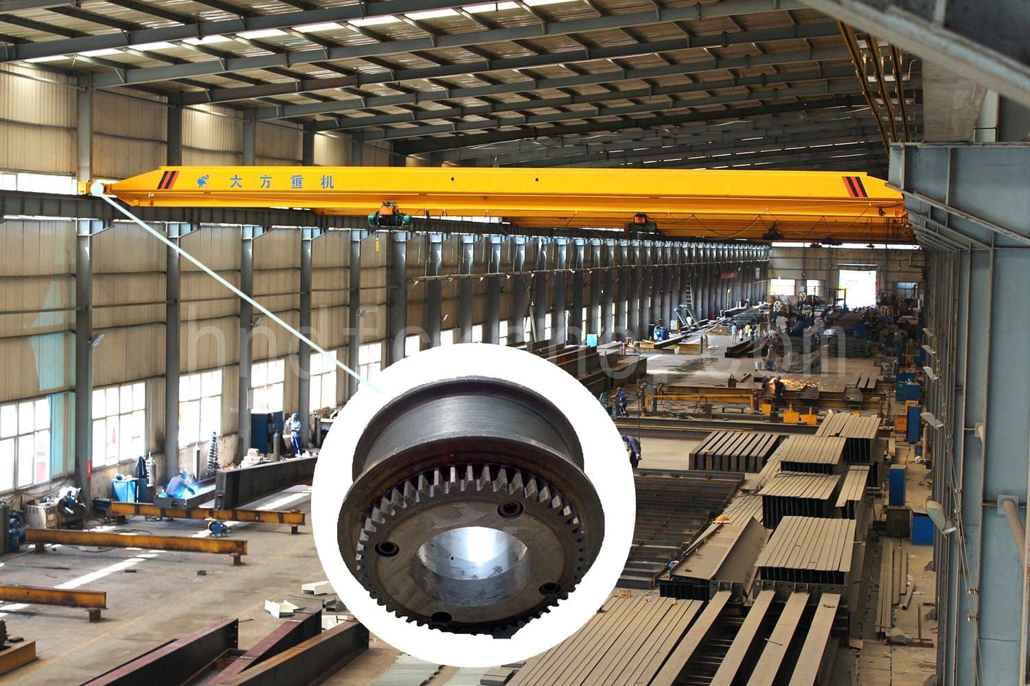 Gear Overhead Crane Wheel Assembly