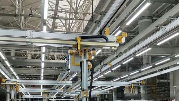 Suspended workstation bridge cranes