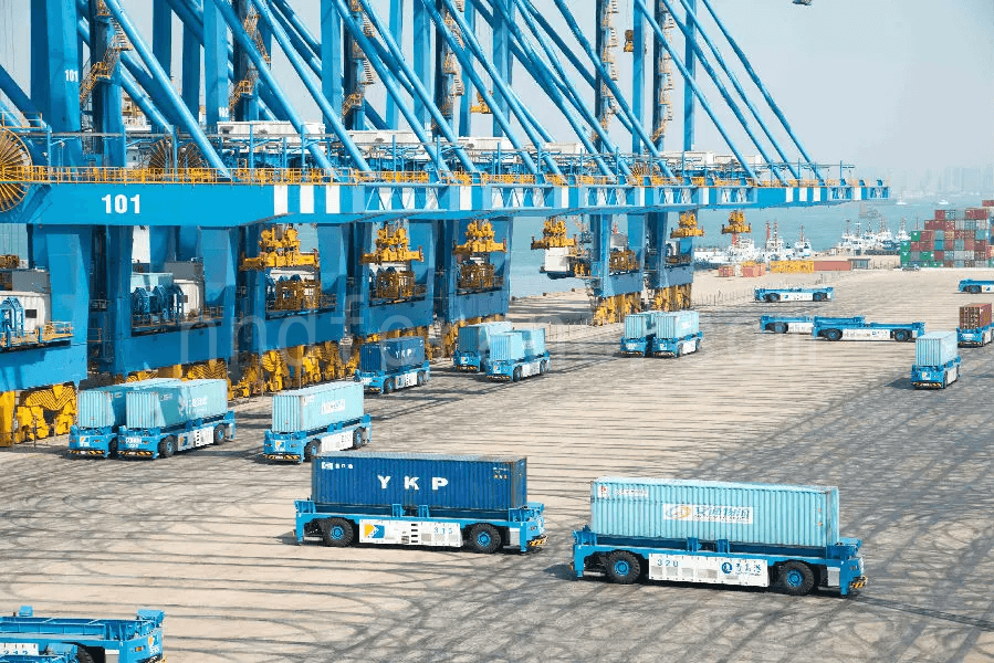 AGV transfer carts applications at ports