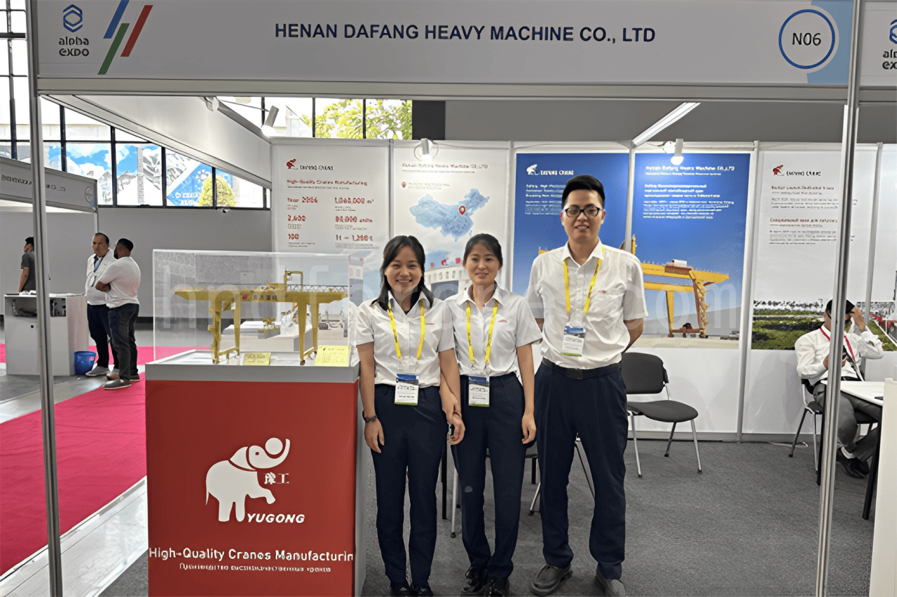 Dafang Crane Participated in the 2025 Uzbekistan International Engineering Machinery Exhibition