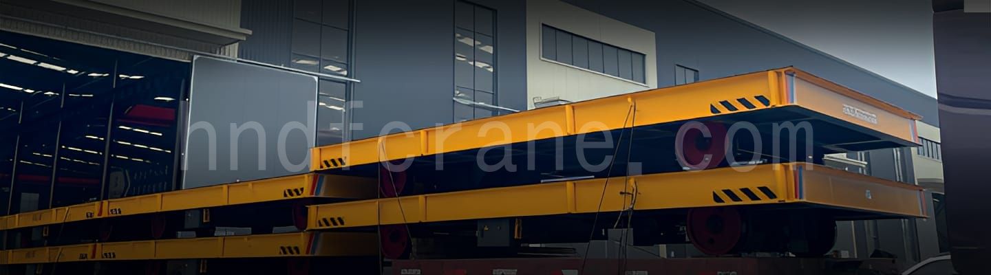 Rail transfer cart banner