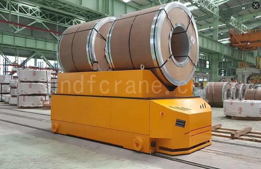 rail powered coil cart