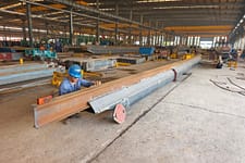 2t Single Girder Underhung Overhead Crane Main Girder Manufacturing scaled
