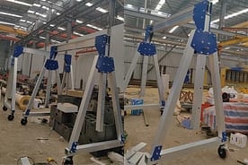 アルミ製ポータブルガントリークレーン