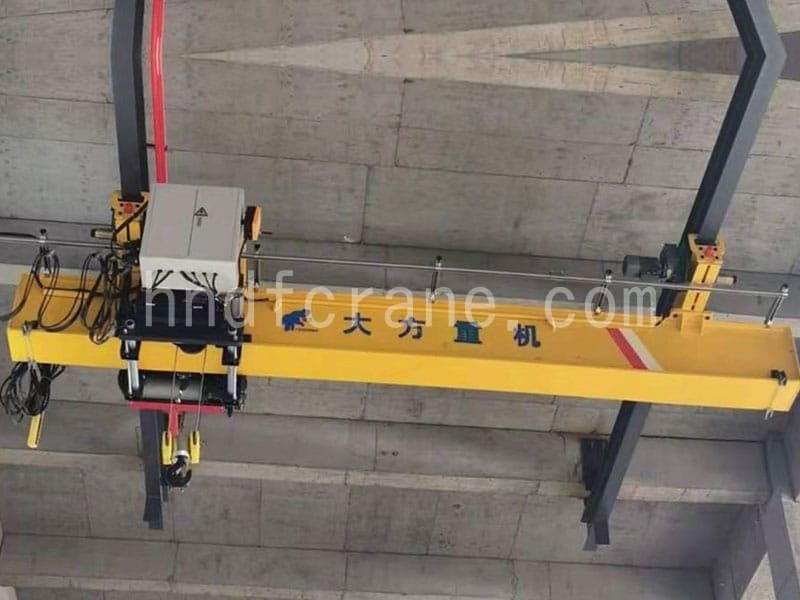 European style single girder underhung bridge crane
