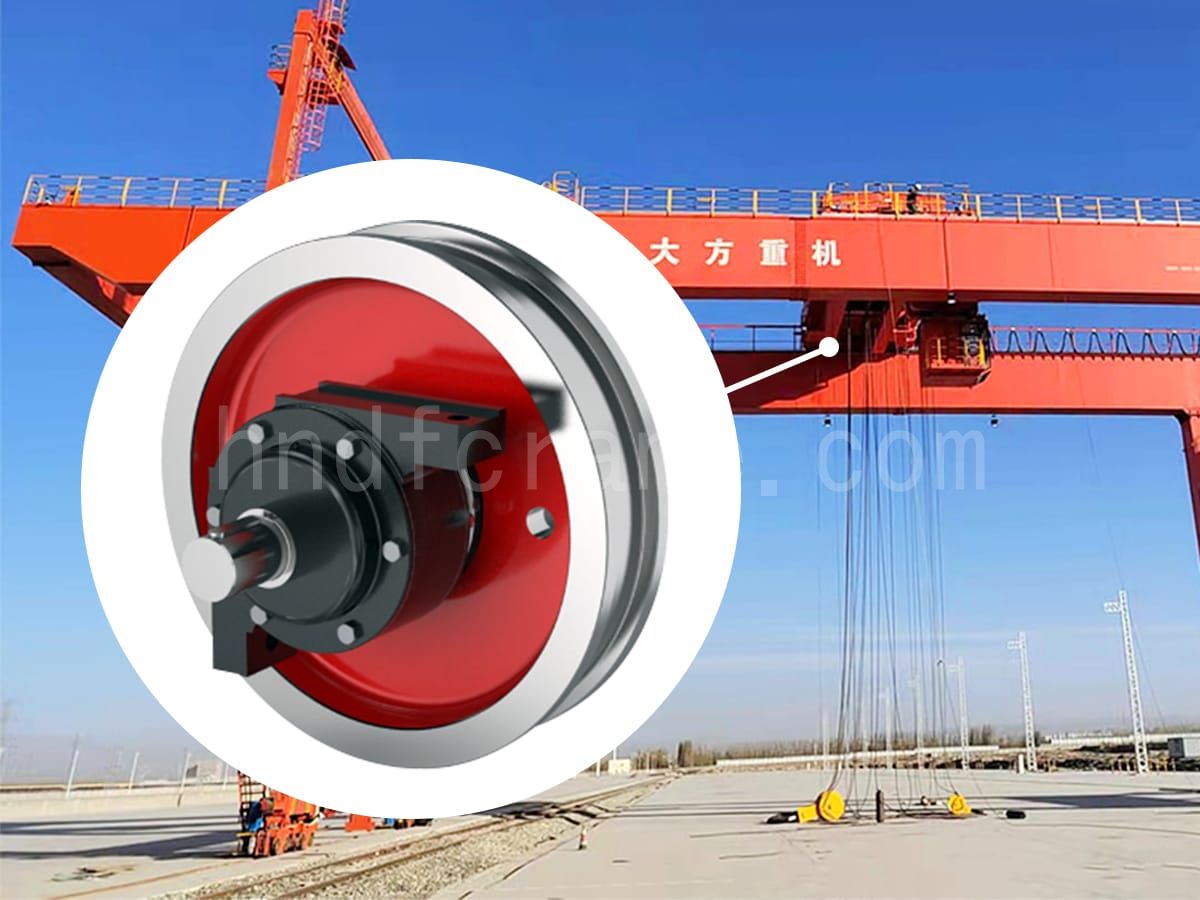 port crane hoist trolley wheel
