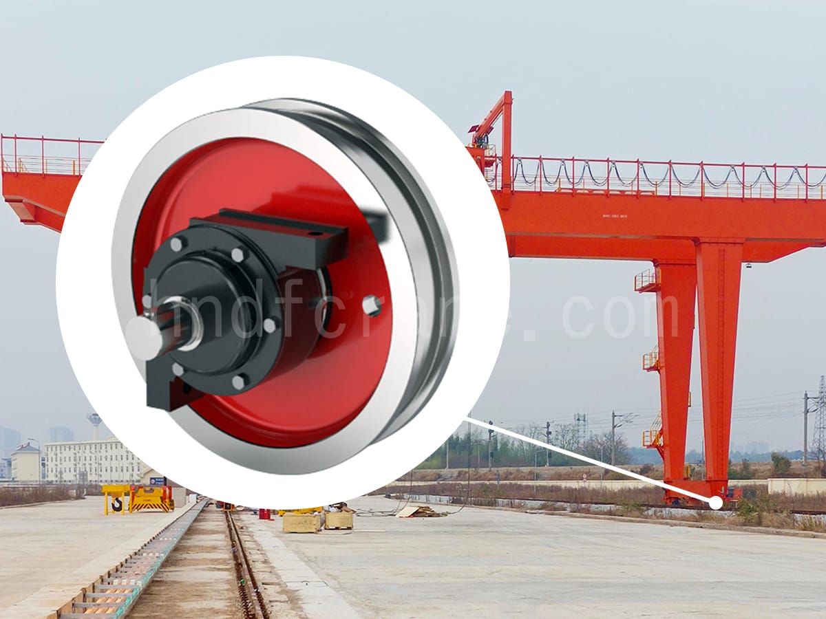 port crane traveling wheel
