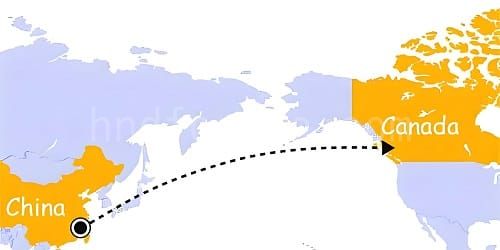 shipping from China to Canada