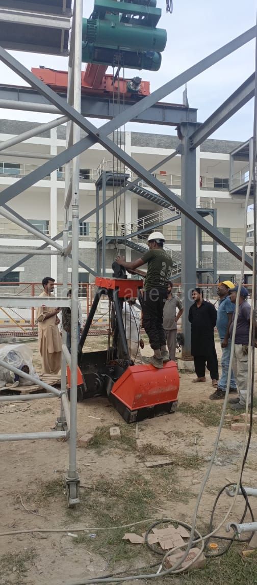 Grab overhead crane install3