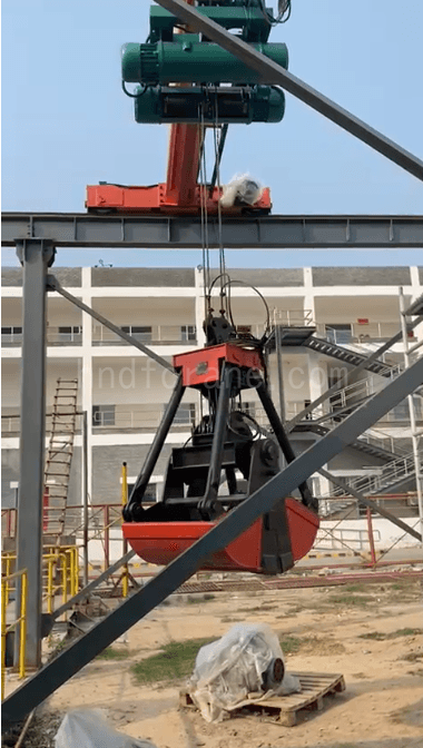 Grab overhead crane