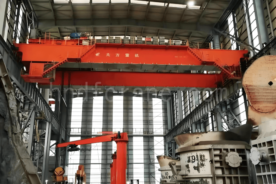Heavy Duty YZ200t Foundry Overhead Crane Applied to Steelmaking and Continuous Casting