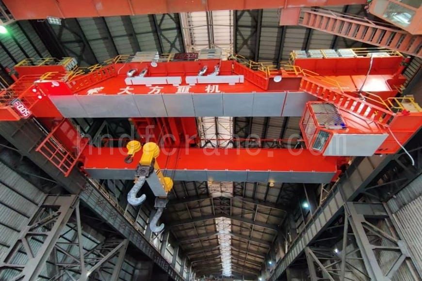 صنعتی YZ180t فاؤنڈری فاؤنڈری اوور ہیڈ کرین موثر پگھلی ہوئی دھات کی ہینڈلنگ کے لیے