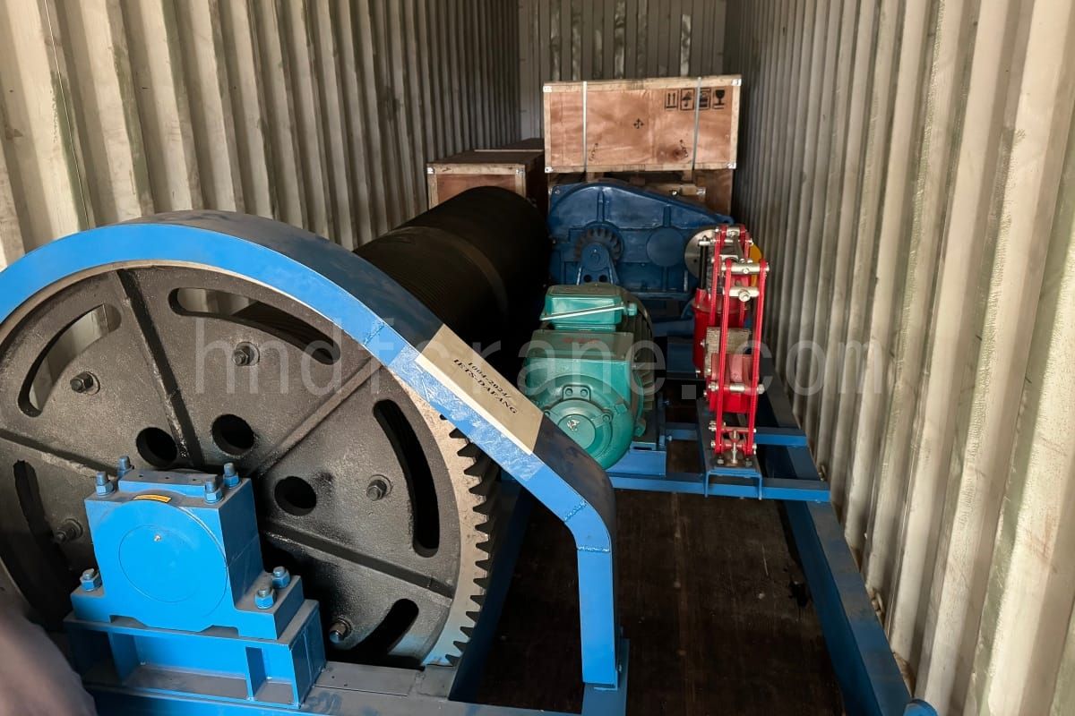 Vietnam 60t Water Conservancy Engineering Winch Project