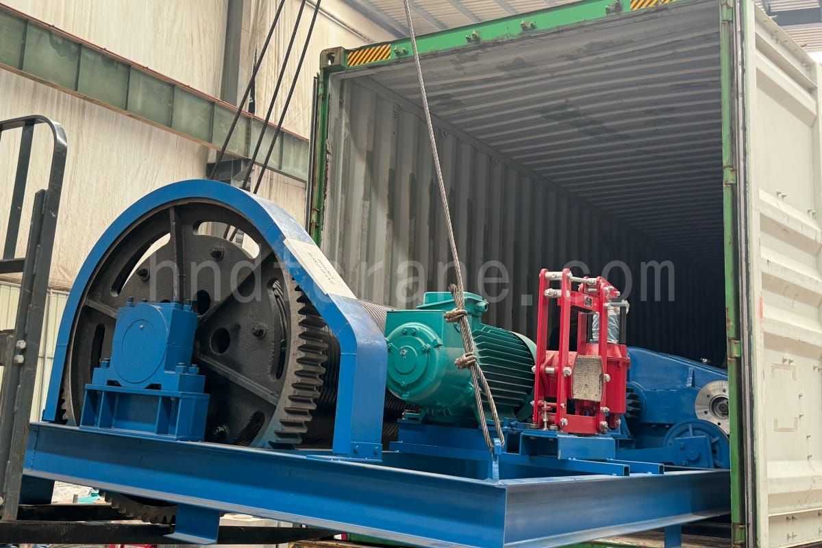 Vietnam 60t Water Conservancy Engineering Winch Project2