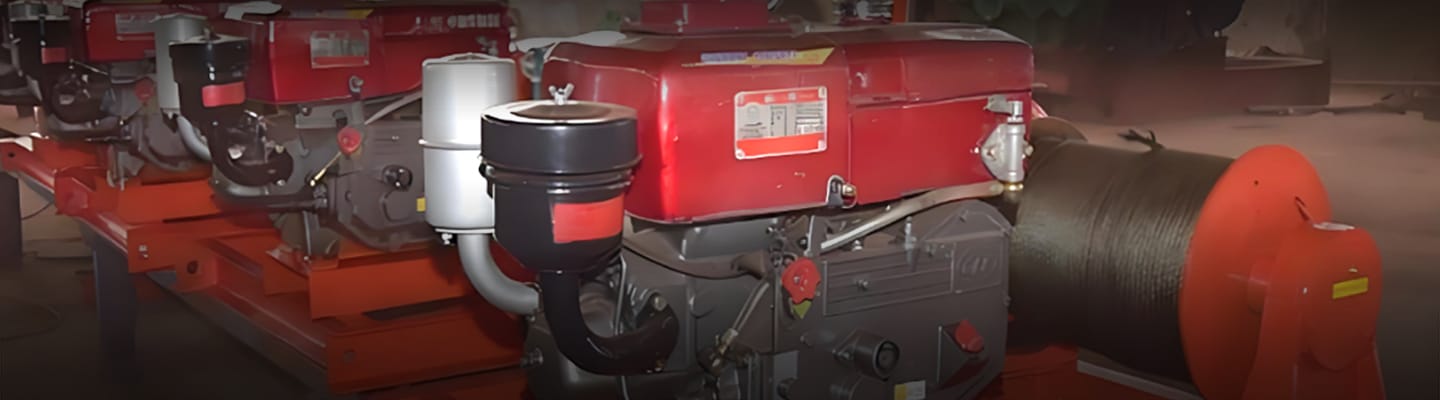 Banner con verricello diesel filigranato