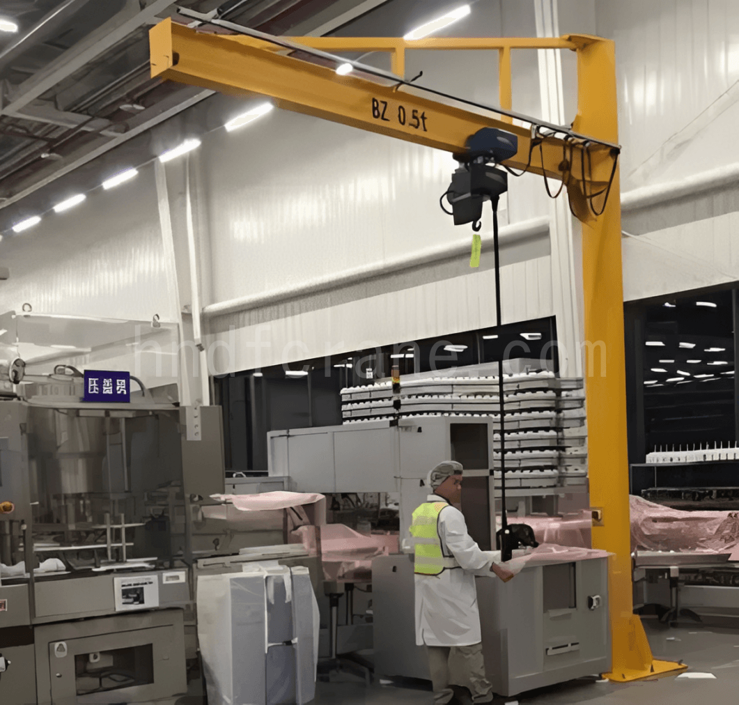 Tie Rod Free Standing Jib Cranes with I Beam3