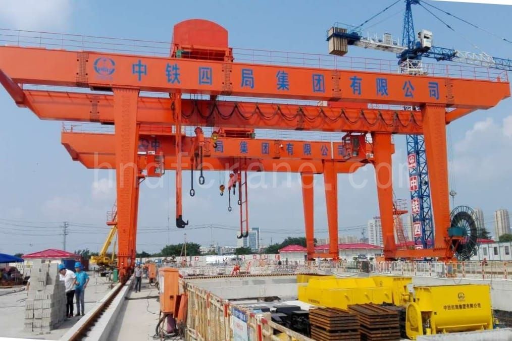 Changzhou 50t Metro Slag Handling Gantry Crane 1