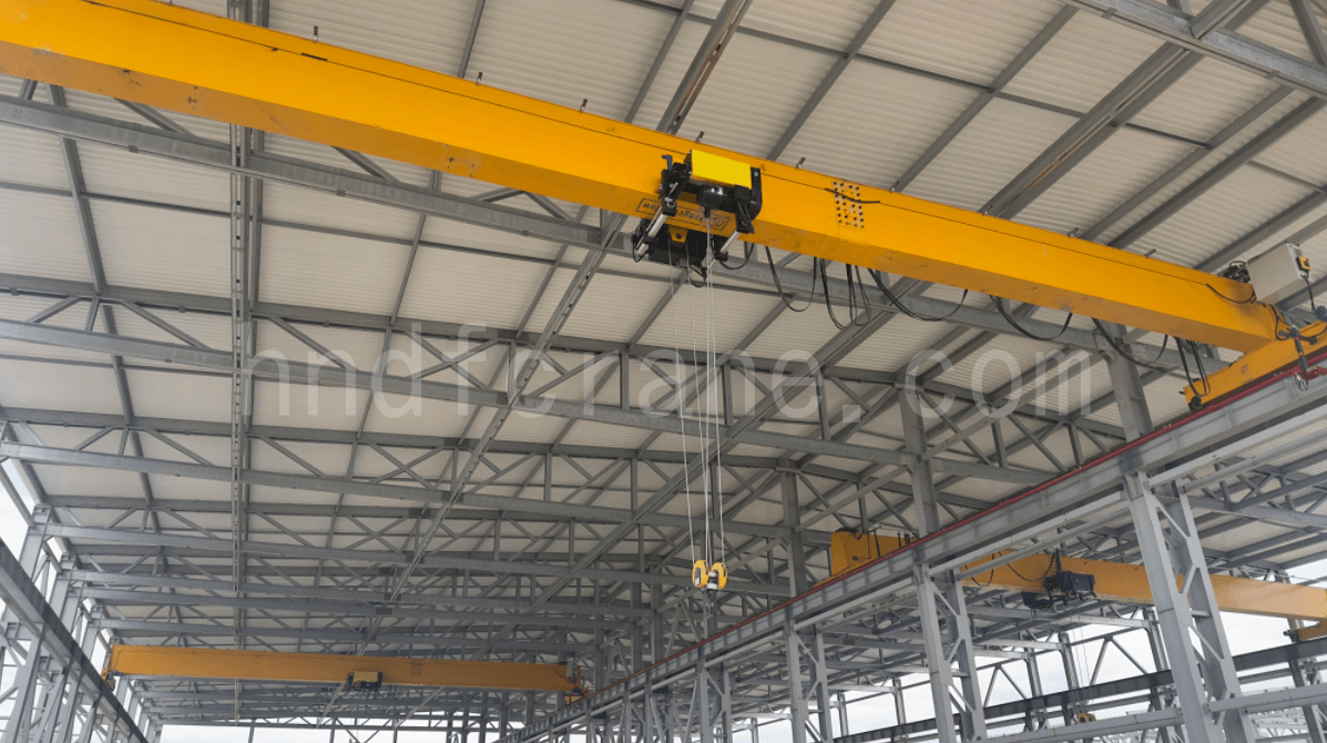 10t overhead crane installation at the Kazakhstan factory workshop