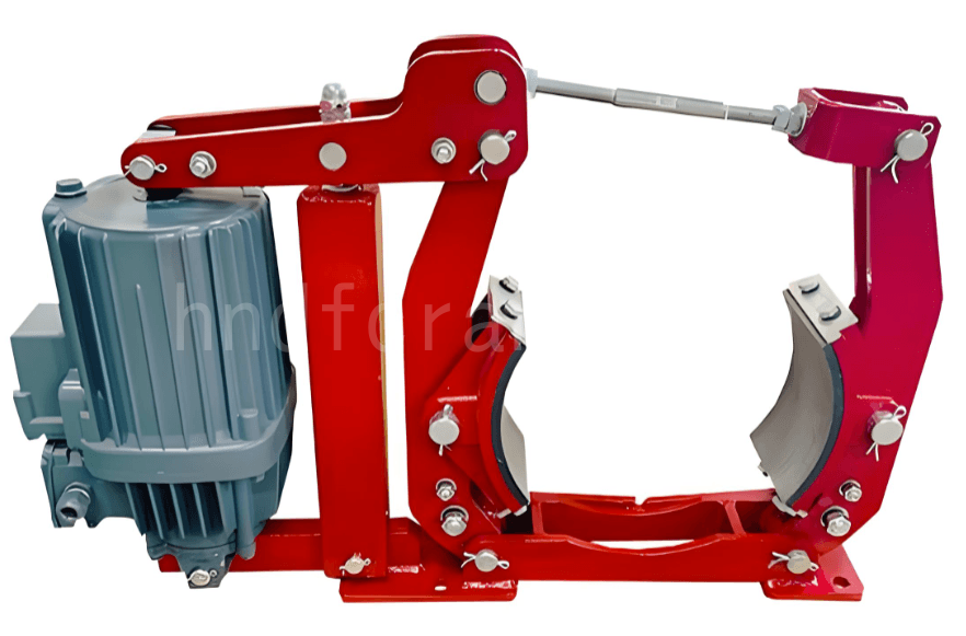 Hydraulic thruster shoe brake example