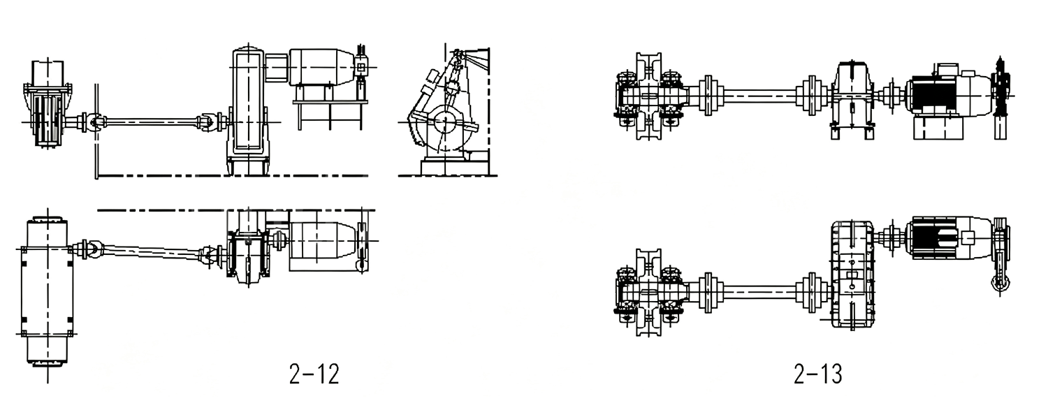 ladle overhead crane travel mechanism layout