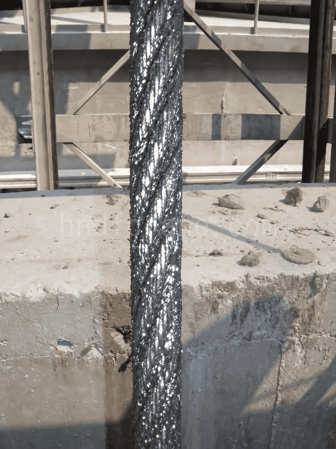 After the wire rope has passed through the lubricator