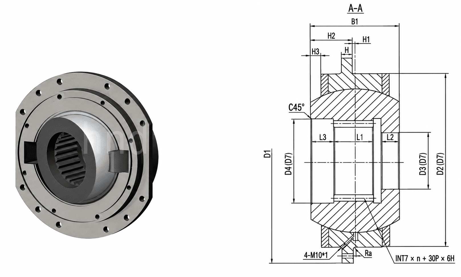 WZL spherical hinged drum coupling