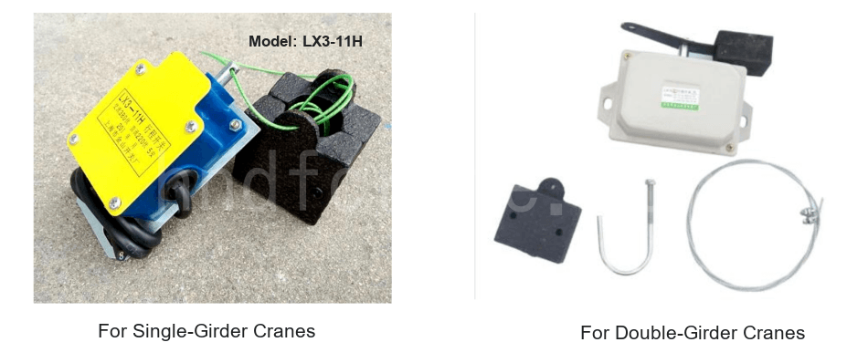 Heavy-hammer limit switch and related components
