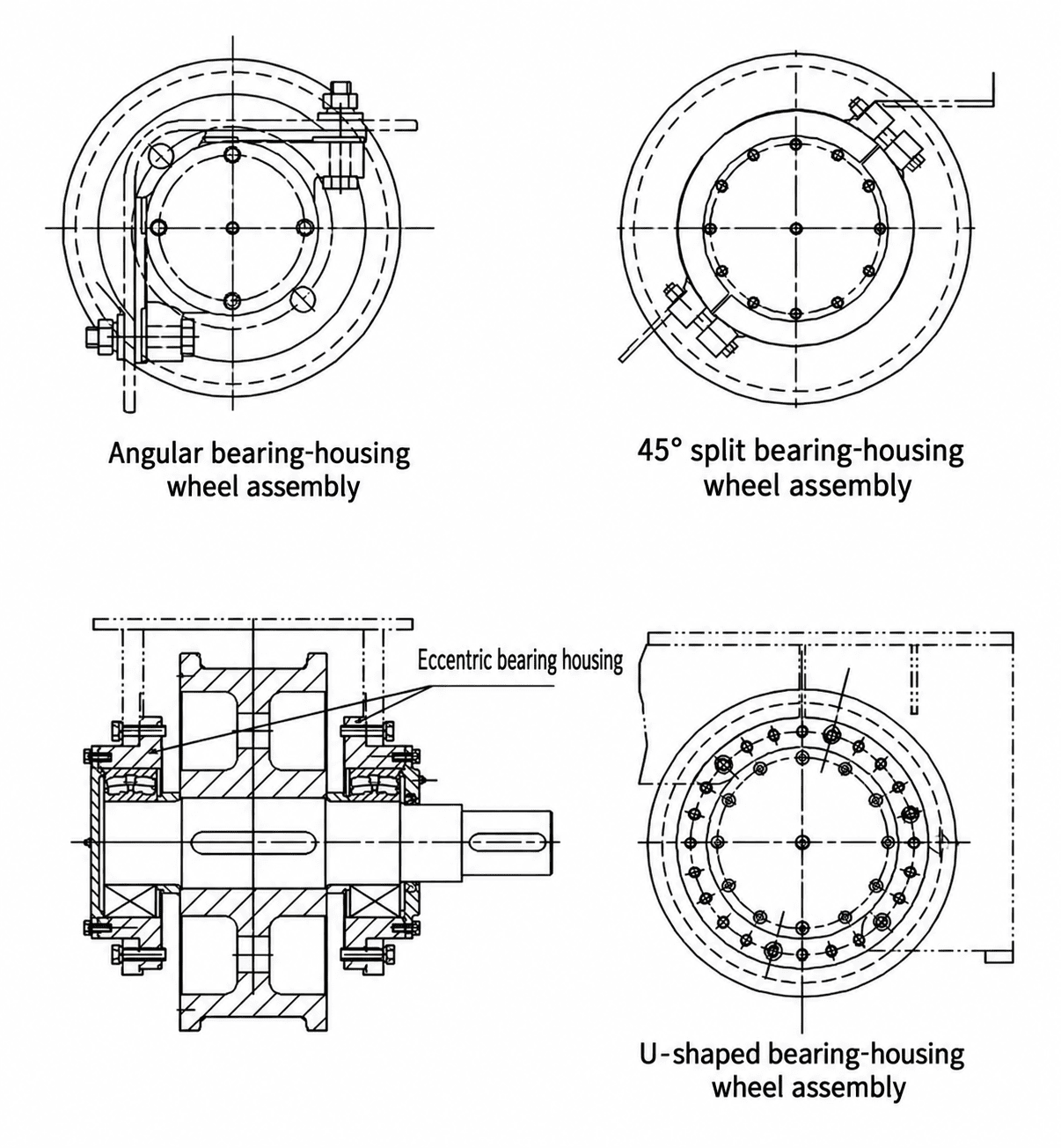 wheel bearing housing assemblies