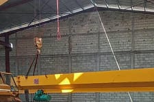 Single girder overhead crane installation in Cameroon 