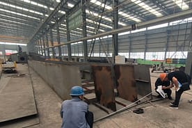 ダブルガーダーガントリークレーンの寸法測定