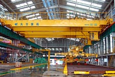 telescopic electromagnetic hanging beam overhead cranes
